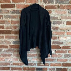 Lululemon black wrap sweater size 6